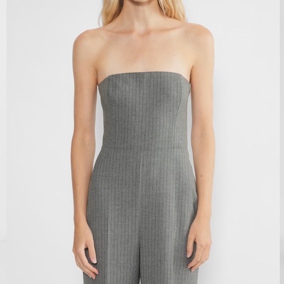 Wilfred Endless Jumpsuit in Grey Pinstripe Sz6 - Picture 2 of 9